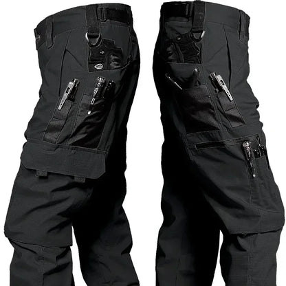 Men's Tactical Work Pants | Waterproof Multi-Pocket Cargo Trousers for Outdoor Hiking & Workwear