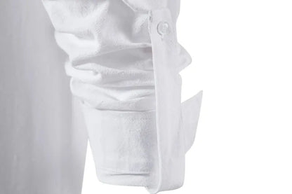 King Billion Men's Cotton Linen Shirt – Casual Long Sleeve V-Neck | S–XXXL