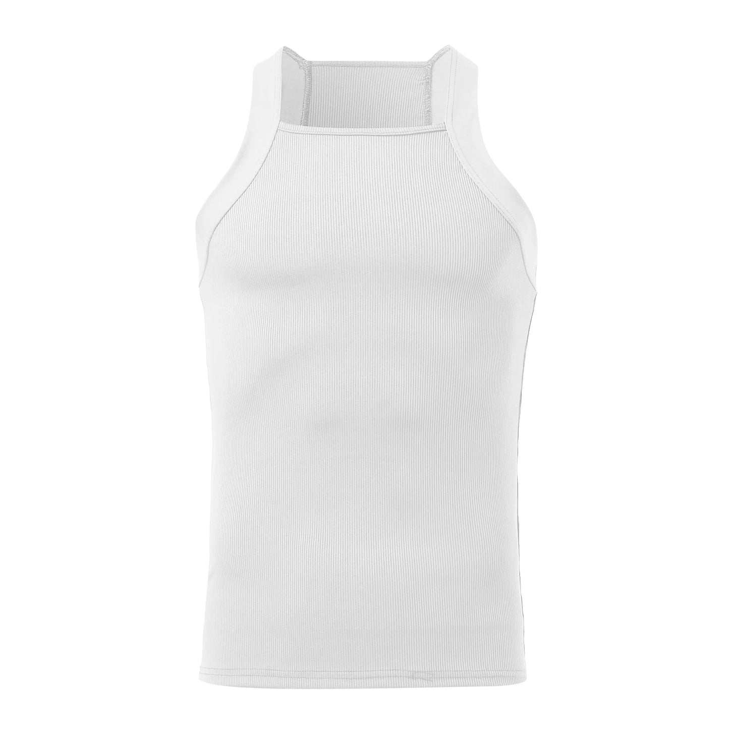 Men's Solid Color Sports Tank Top – Sleeveless Gym Vest, Streetwear | S–5XL