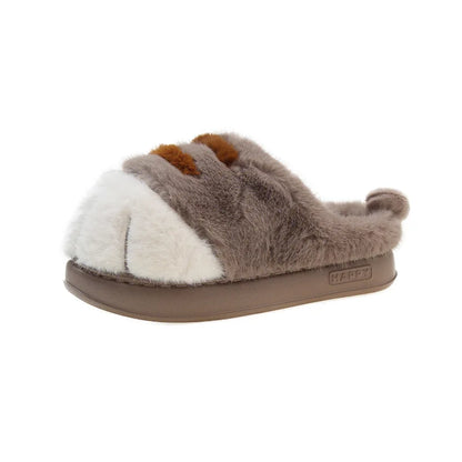 3D Cat Claw Slippers – Cozy Winter Indoor Shoes for Women
