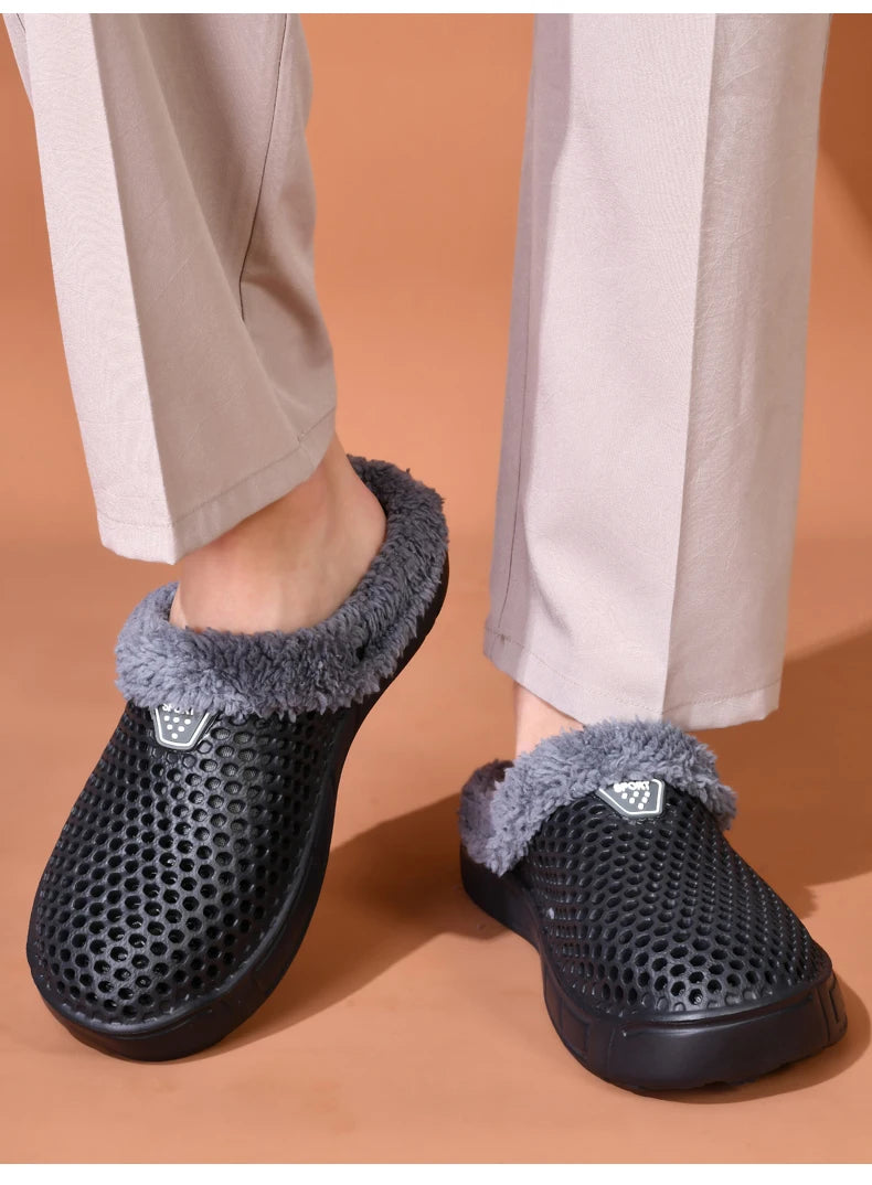 Winter Warm Mule Slippers for Men and Women