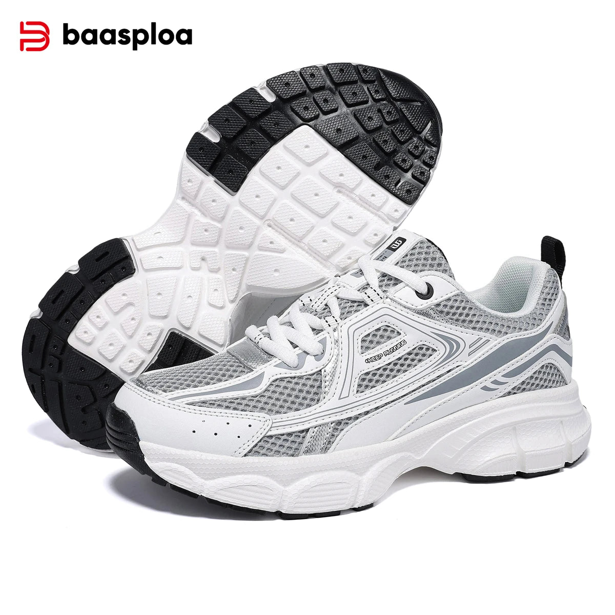 Women's Lightweight Mesh Running Sneakers – Breathable Lace-Up Sport Shoes