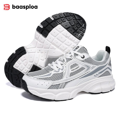 Women's Lightweight Mesh Running Sneakers – Breathable Lace-Up Sport Shoes