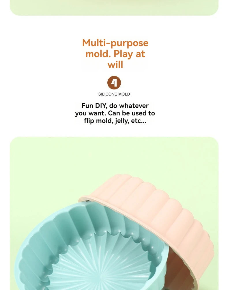Silicone Sunflower Cake Mold – Round Non-Stick DIY Baking Pan
