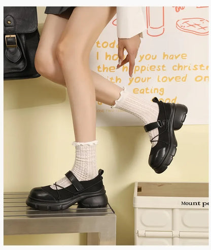 Butterfly Knot Platform Mary Jane Sneakers for Women