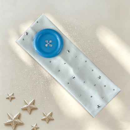Vintage Polka Dot Button Headband for Women