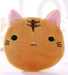 Plush Cartoon Animal Coin Purse with Zipper