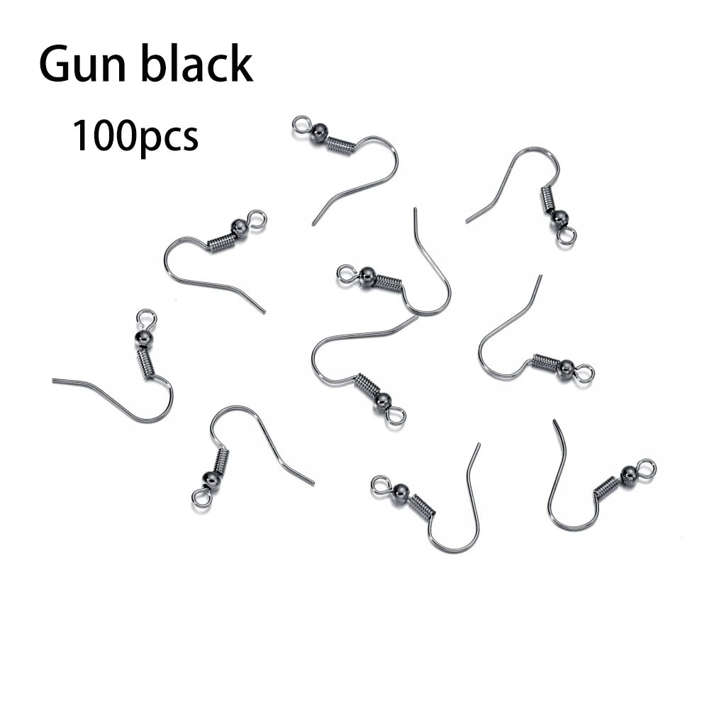 Hypoallergenic Earring Hook Kit | 100/300pcs Fish Hooks, Jump Rings & Ear Wires for DIY Jewelry Making