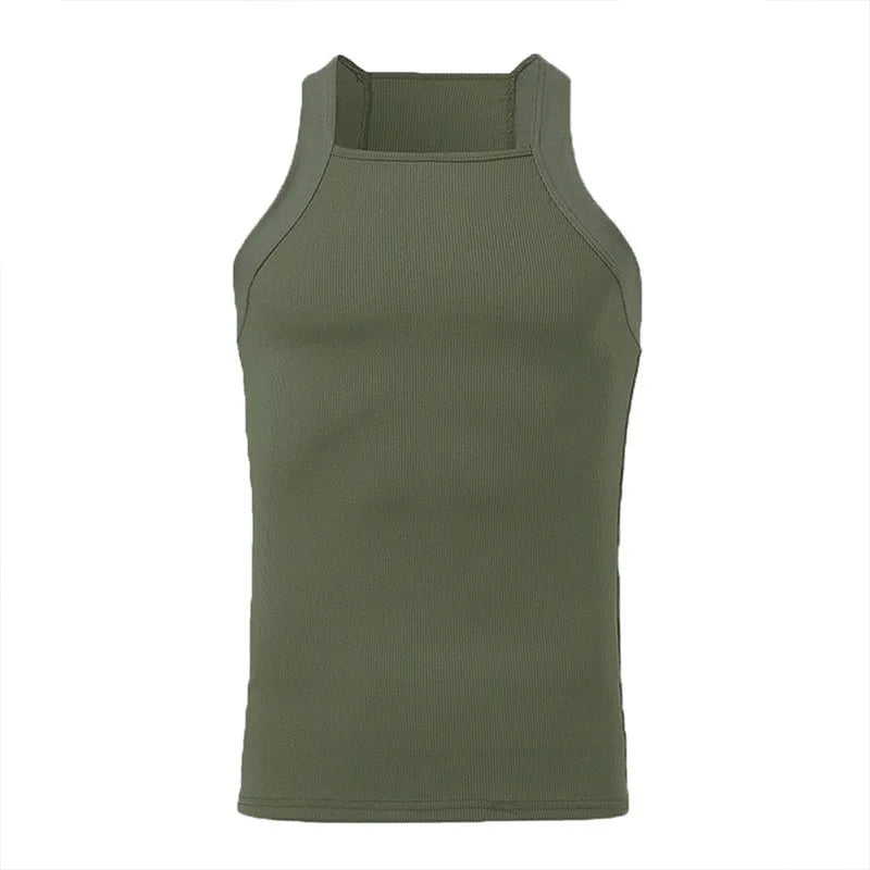 Men's Solid Color Sports Tank Top – Sleeveless Gym Vest, Streetwear | S–5XL