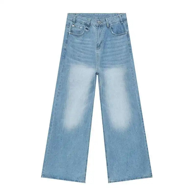Vintage Wide-Leg Jeans – Men's Camo & Washed Denim