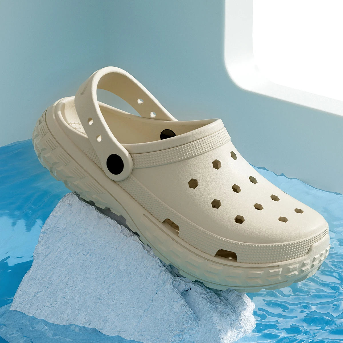 EVA T Strap Closed Toe Slide Sandals for Men and Women