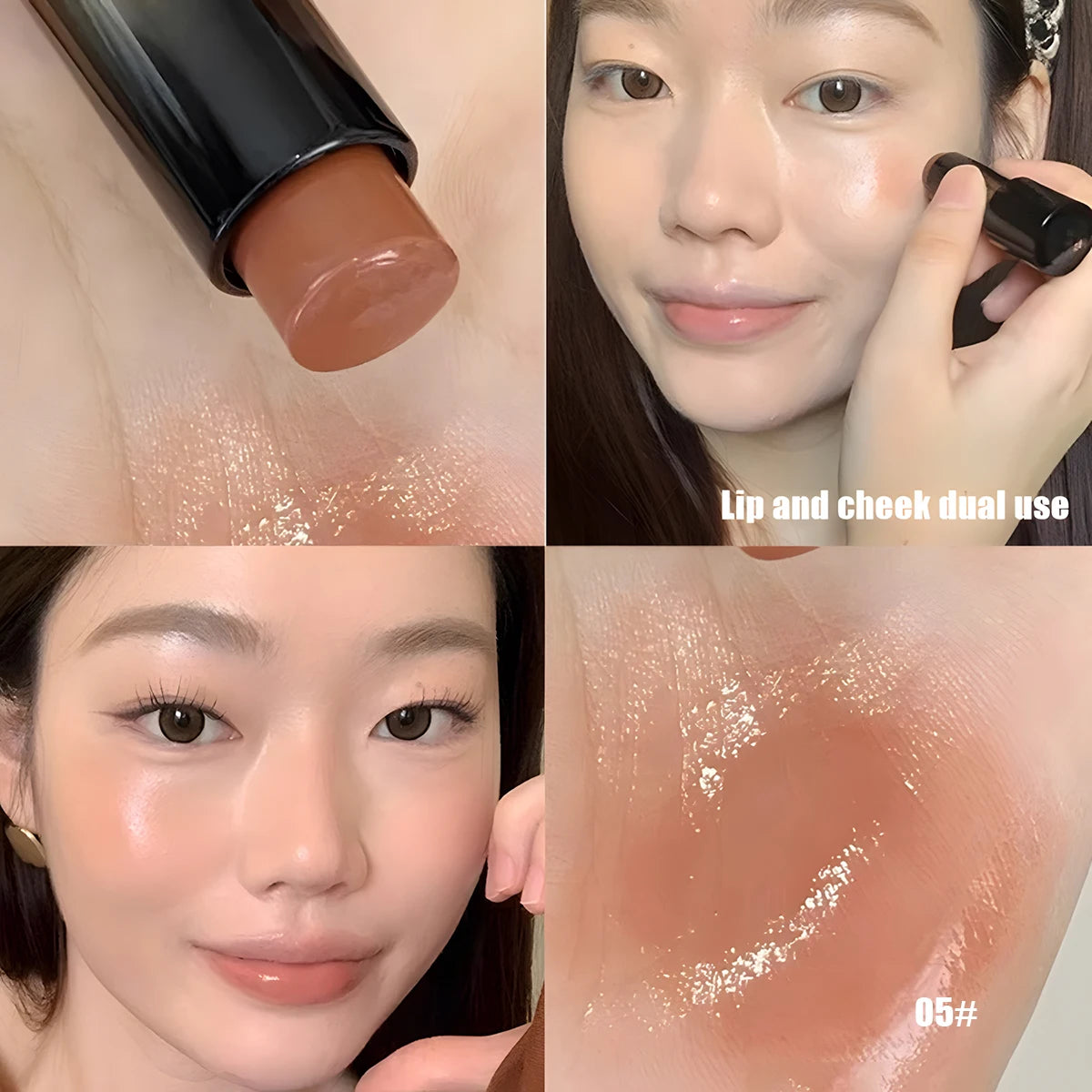 Waterproof Red Brown Lipstick | Moisturizing Mirror Lip Gloss for Long-Lasting Natural Makeup