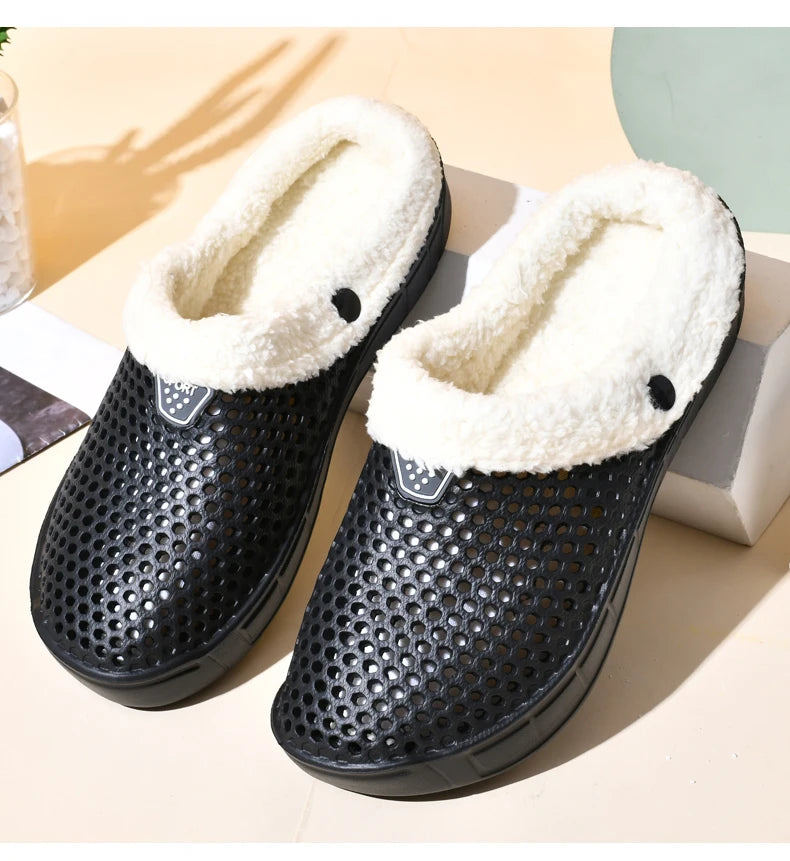Winter Warm Mule Slippers for Men and Women