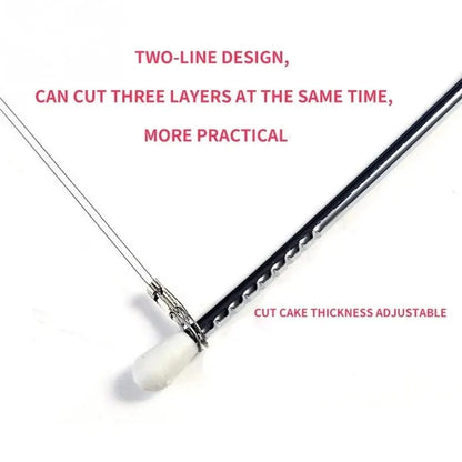 Adjustable Stainless Steel Cake Slicer – Height-Adjustable Layer Cutting Tool for Baking & Decorating