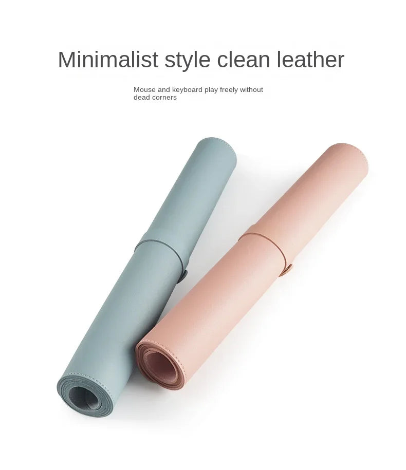Large PU Leather Desk Mat | 600x300mm Waterproof Mouse Pad & Keyboard Desk Pad for Office & Gaming
