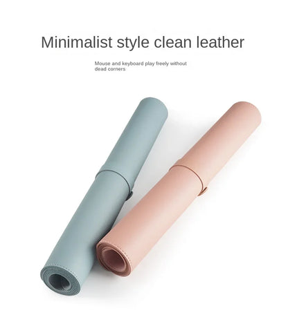 Large PU Leather Desk Mat | 600x300mm Waterproof Mouse Pad & Keyboard Desk Pad for Office & Gaming