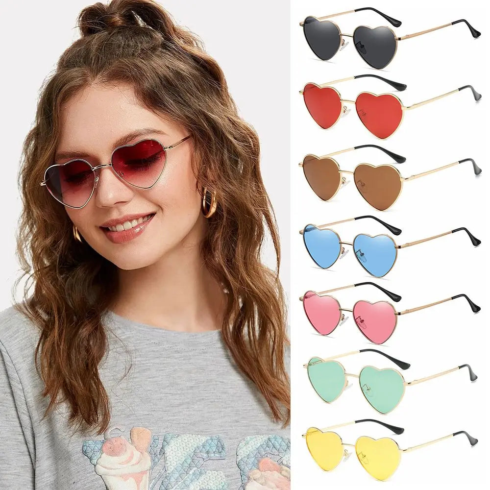Heart Shaped Sunglasses with UV400 Protection