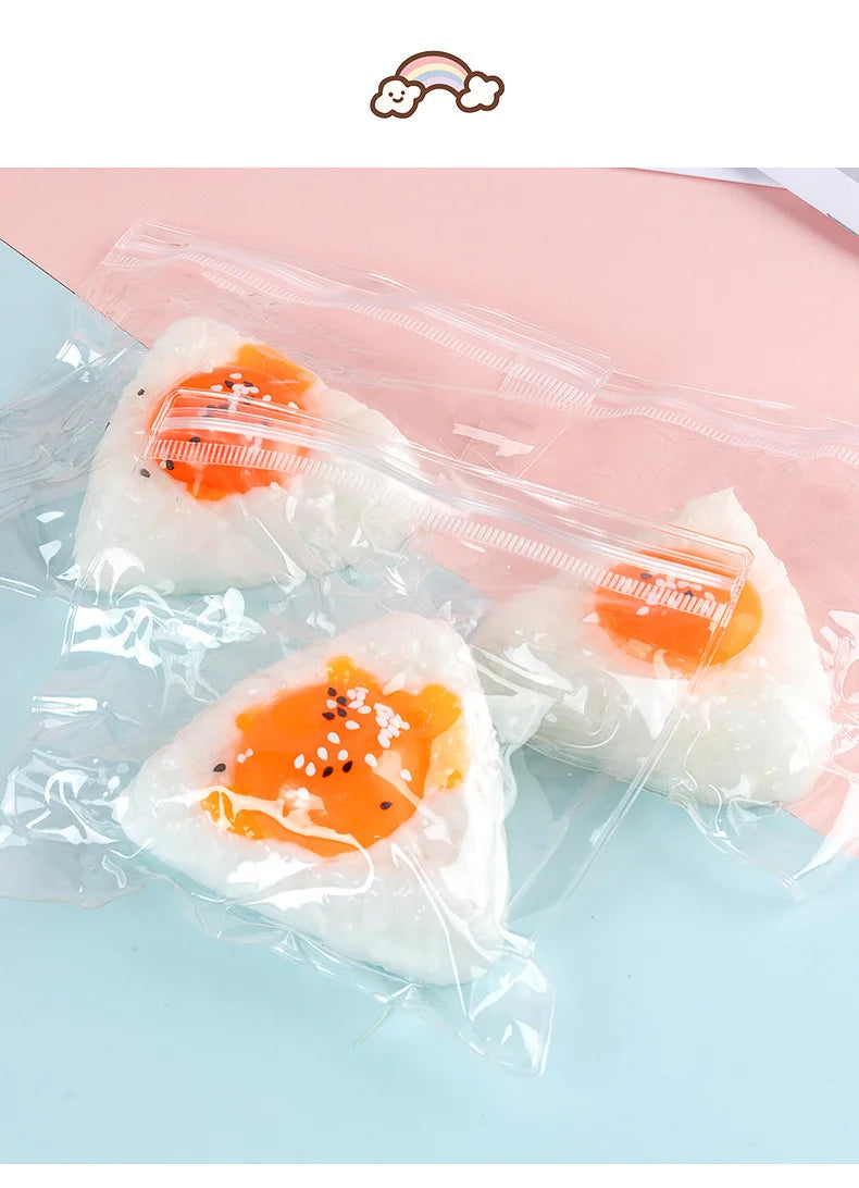 Egg Yolk Squishy Stress Ball – Kawaii Silicone Fidget Sensory Toy