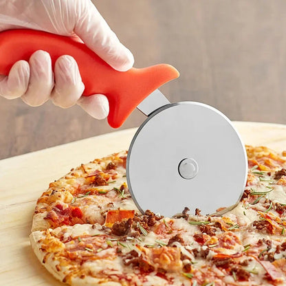 Stainless Steel Pizza & Pastry Roller Cutter | Multi-Use Pizza Knife, Cookie & Cake Wheel Scissor