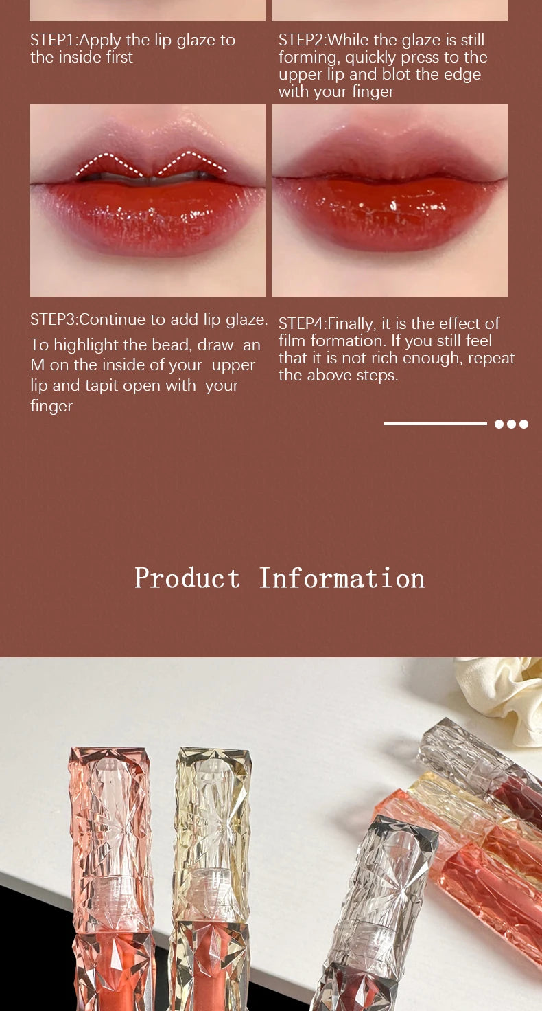 Crystal Mirror Lip Gloss Moisturizing and Long Lasting