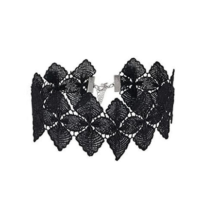Women's Neo-Gothic Lace Choker Necklace