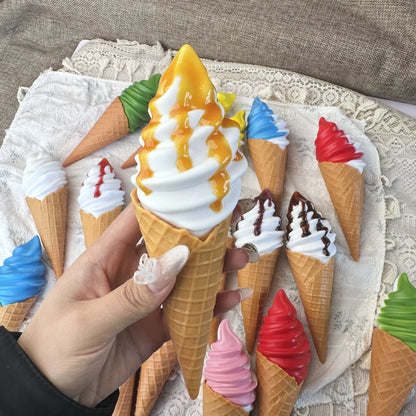 Faux Ice Cream Bar Display Prop – 21cm Realistic Simulation Food Model for Decor, Photography & Styling