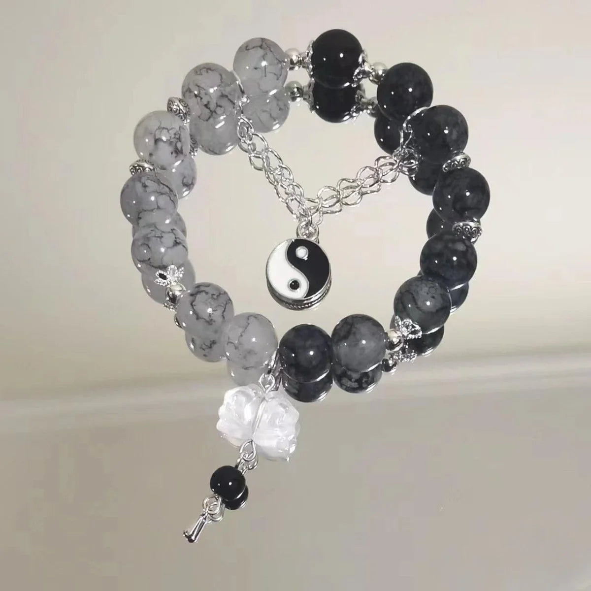 Women's Crystal Beads Bracelet | Korean Flower, Fox & Feather Tassel Friendship Jewelry Gift