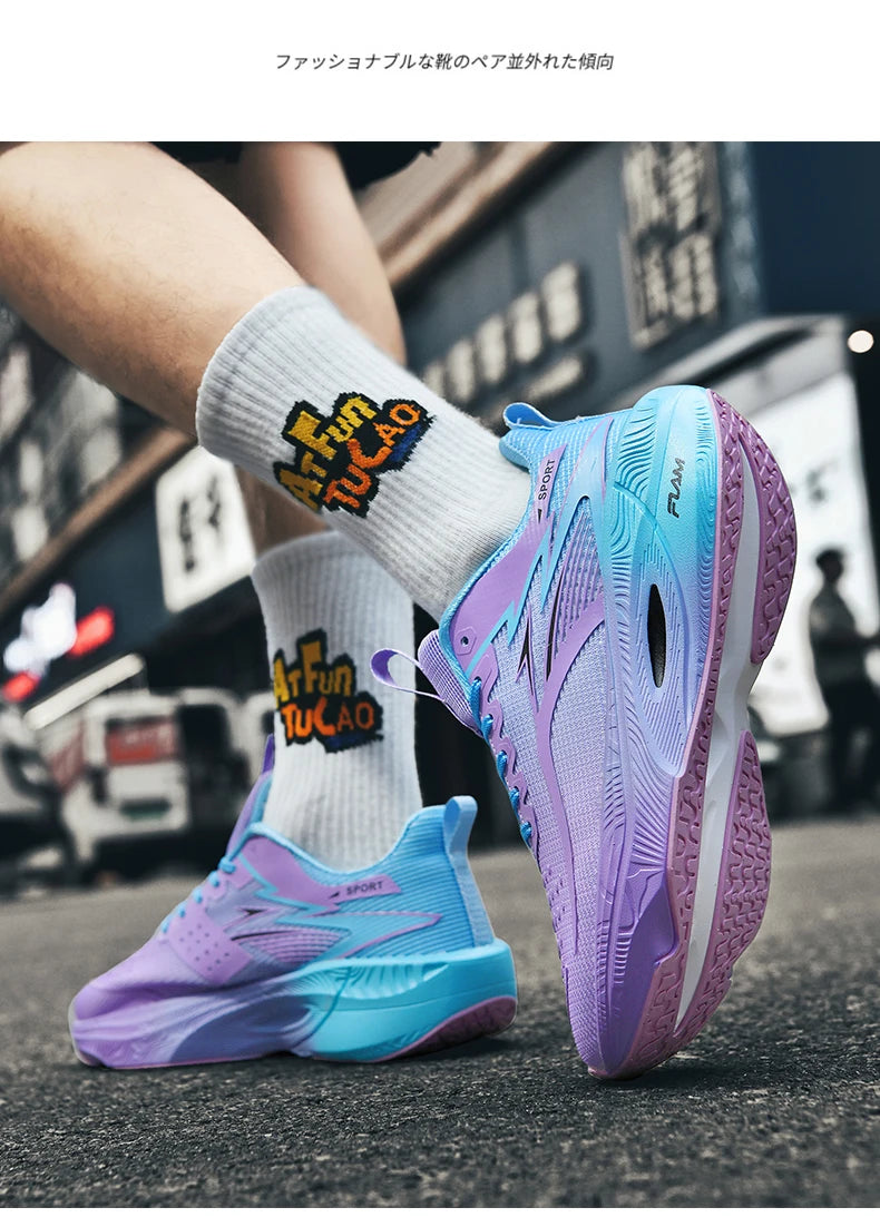 Carbon Board Air Cushion Running Sneakers for Men and Women