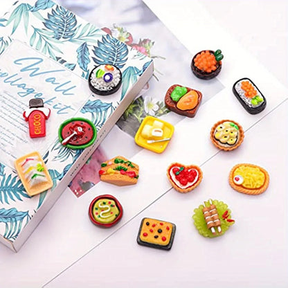 Miniature Food Resin Toys | Mixed Dollhouse Kitchen Pretend Play Set for Creative Kids