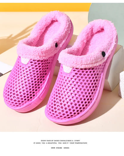 Winter Warm Mule Slippers for Men and Women