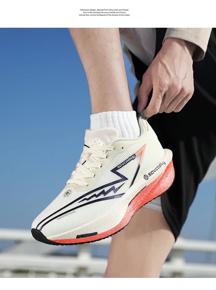 Carbon Board Running Sneakers for Men and Women Lightweight and Breathable