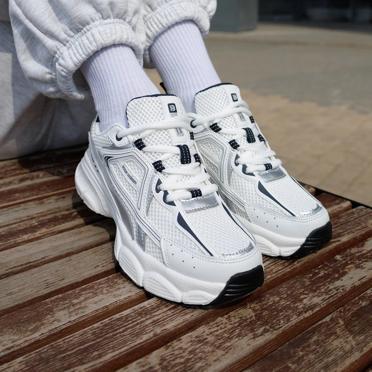 Women's Lightweight Mesh Running Sneakers – Breathable Lace-Up Sport Shoes