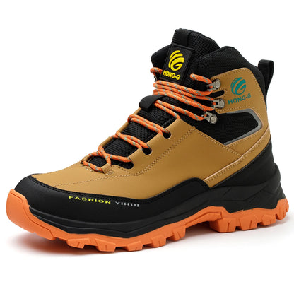 Steel Toe Cap Leather Work Safety Boots for Men