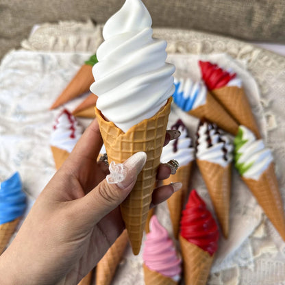 Faux Ice Cream Bar Display Prop – 21cm Realistic Simulation Food Model for Decor, Photography & Styling