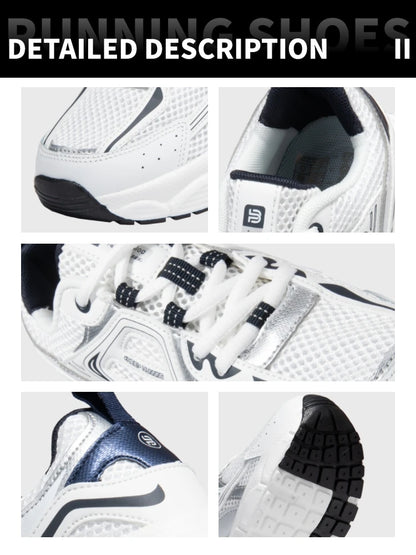 Women's Lightweight Mesh Running Sneakers – Breathable Lace-Up Sport Shoes