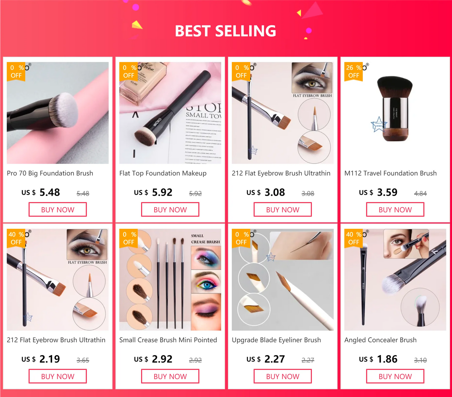 Upgrade Blade Eyeliner & Eyebrow Brush | Ultra Thin Fine Angle Flat Brush for Precise Eye Makeup