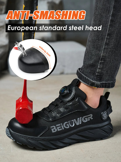 Steel Toe Cap Safety Shoes for Men Anti Slip and Puncture Resistant