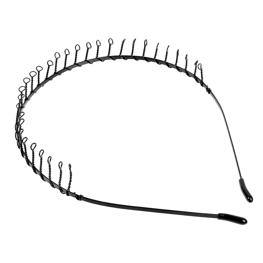 Men's Metal Headband for Sports Grooming and Everyday Wear