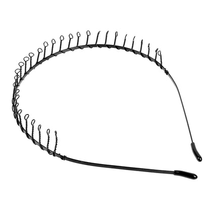 Men's Metal Headband for Sports Grooming and Everyday Wear