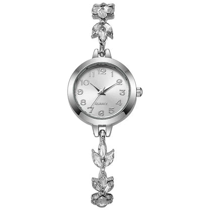 Women's Elegant Rhinestone Bracelet Watch | Luxury Quartz Wristwatch Gift for Girls