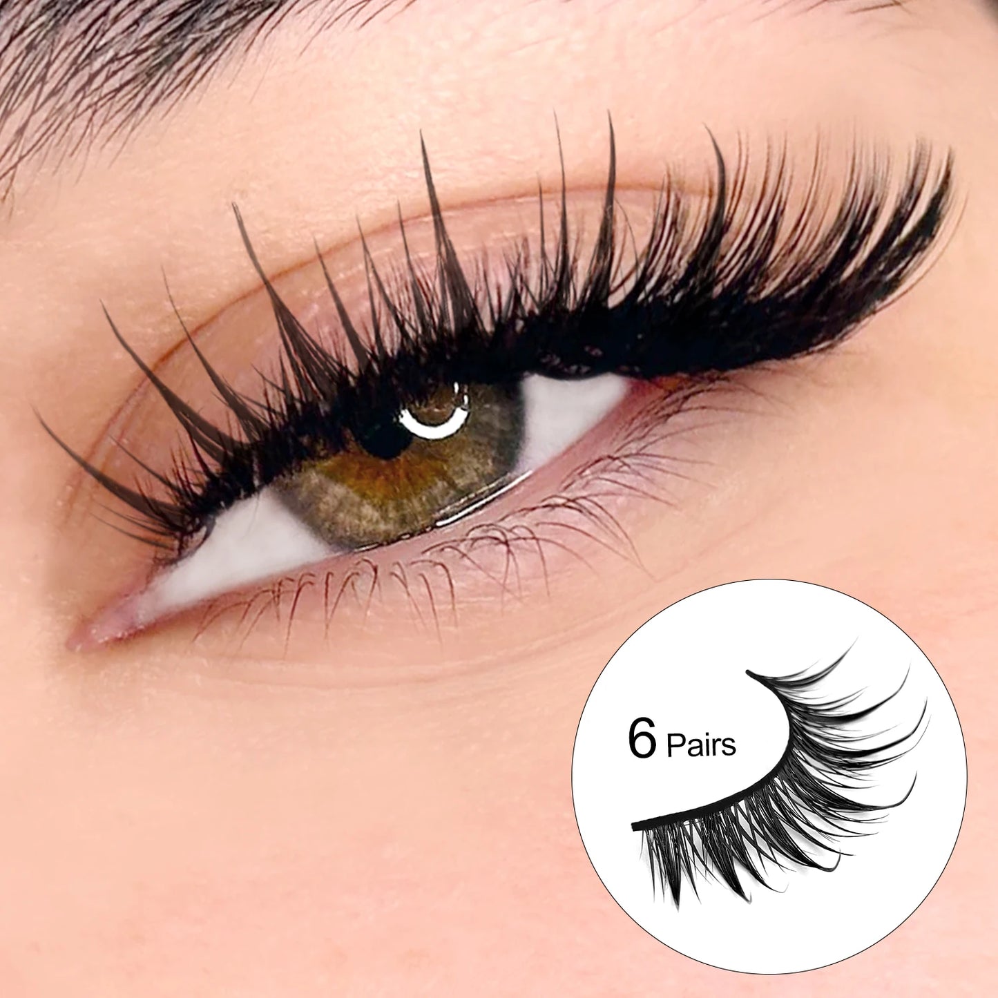 Cat Eye Manga Lashes | 3D Faux Mink Wispy Natural Winged Elongated False Eyelashes