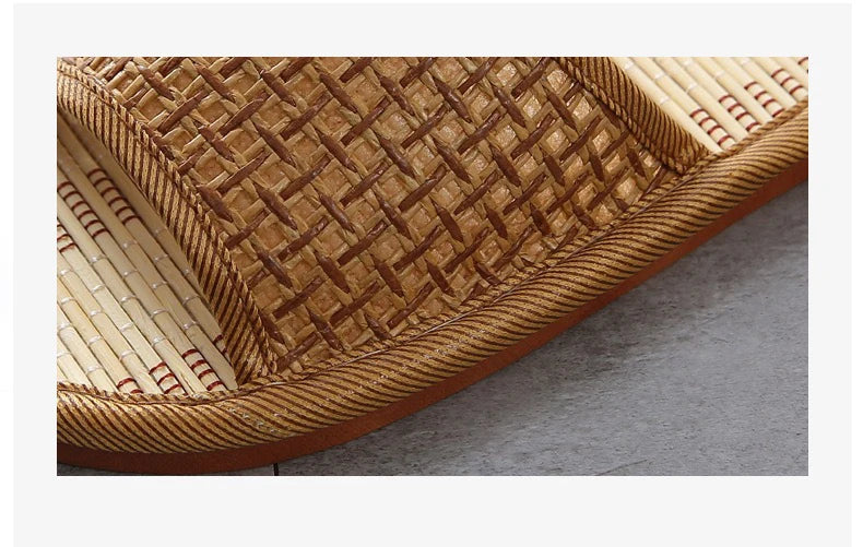 Woven Rattan Slide Sandals for Women and Men