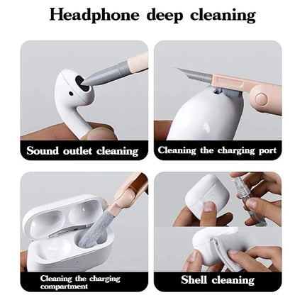 7-in-1 Computer & Keyboard Cleaner Kit | Cleaning Pen, Brush & Keycap Puller for Headsets & Electronics