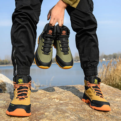 Steel Toe Cap Leather Work Safety Boots for Men