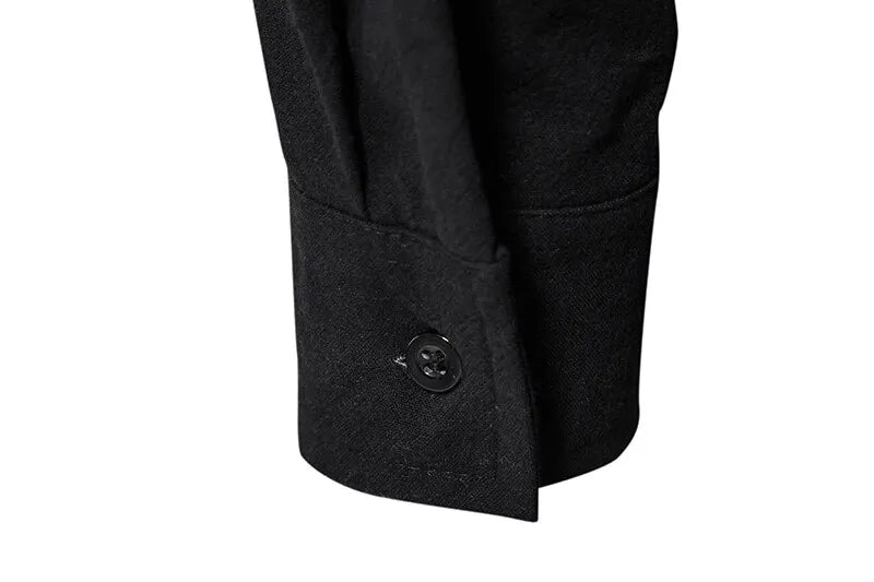 King Billion Men's Cotton Linen Shirt – Casual Long Sleeve V-Neck | S–XXXL