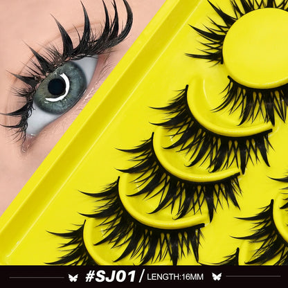 Cat Eye Manga Lashes | 3D Faux Mink Wispy Natural Winged Elongated False Eyelashes