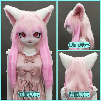 Fursuit Kigurumi Cosplay Costume Head Paws and Tail for Furries and Conventions