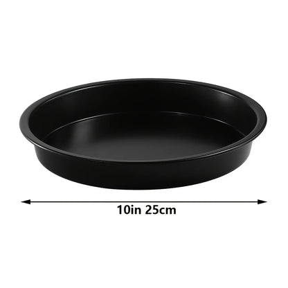 Non-Stick Round Pizza Tray | 6–10 inch Carbon Steel Baking Tray for Home & Restaurant