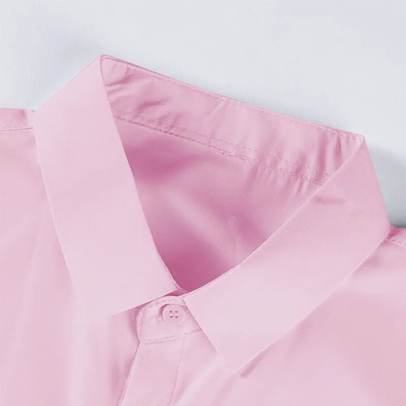 Men's Business Casual Short Sleeve Shirt | Wrinkle-Free Summer Top