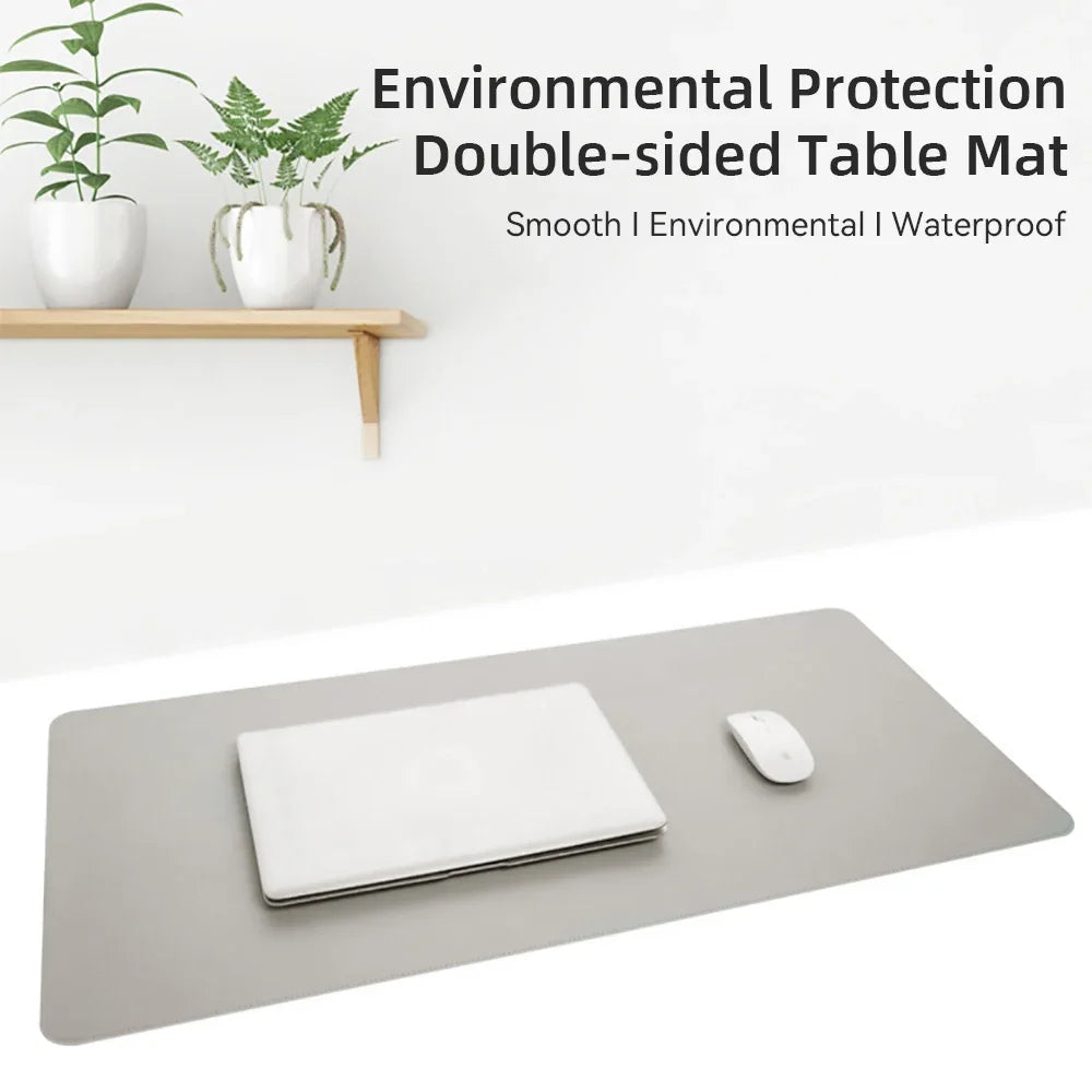 Large PU Leather Desk Mat | 600x300mm Waterproof Mouse Pad & Keyboard Desk Pad for Office & Gaming